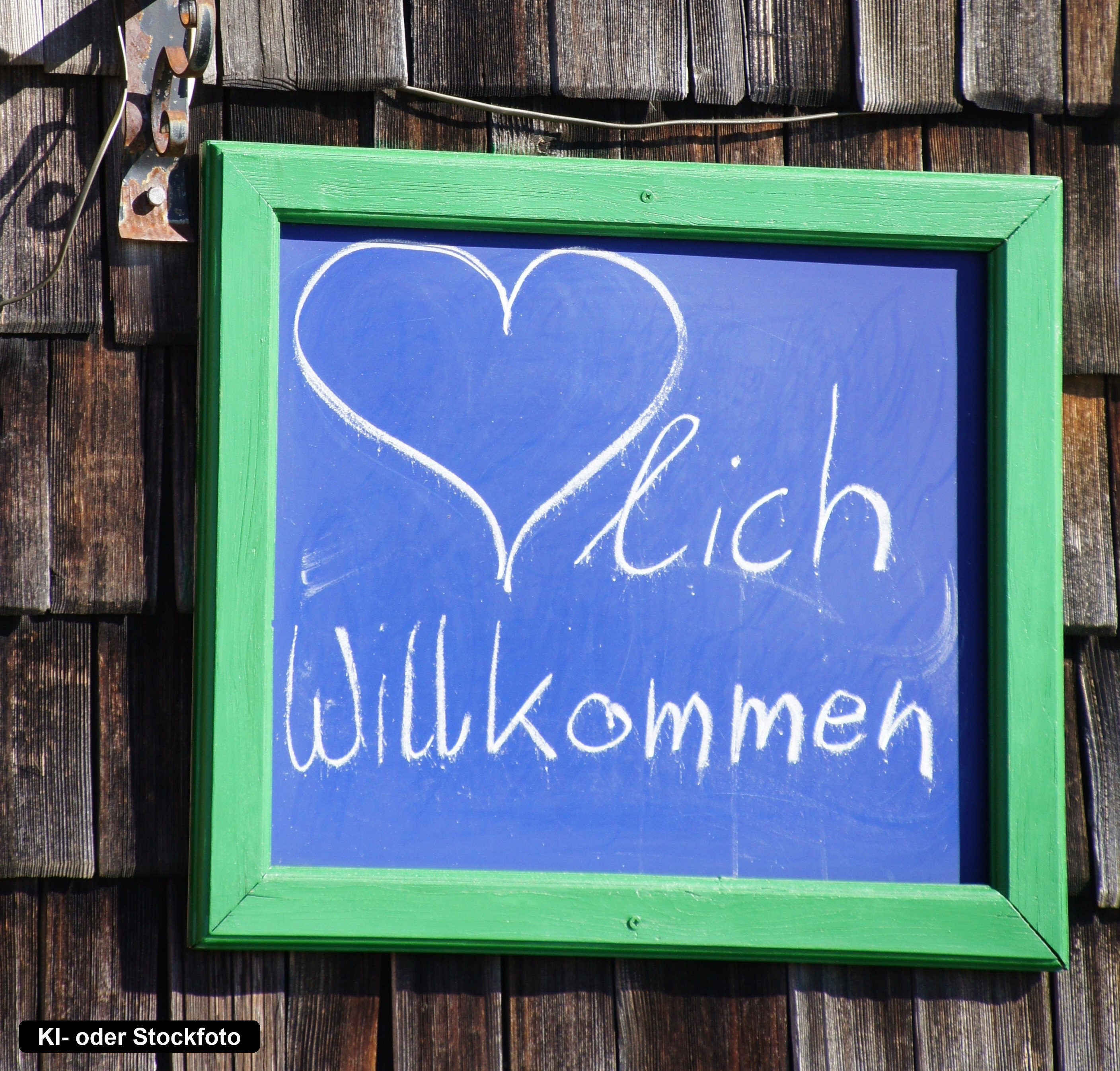 Tafel mit der Aufschrift Herzlich Willkommen am Flair Hotel zur Therme